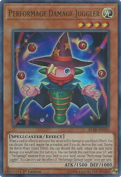 Performage Damage Juggler (BLRR-EN059)  Ultra Rare