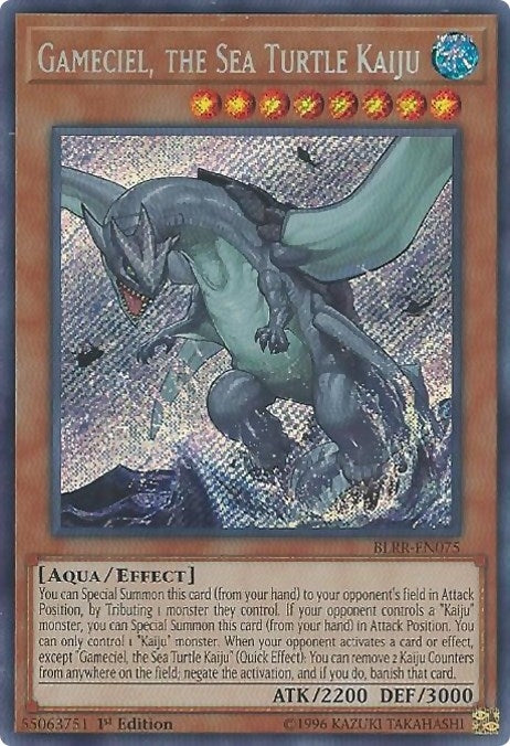 Gameciel, the Sea Turtle Kaiju (BLRR-EN075)  Secret Rare