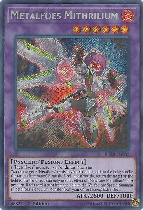 Metalfoes Mithrilium (BLRR-EN082)  Secret Rare