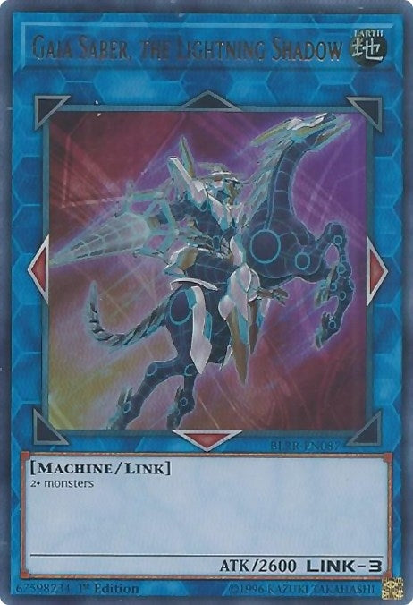 Gaia Saber, the Lightning Shadow (BLRR-EN087)  Ultra Rare