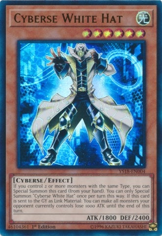 Cyberse White Hat (YS18-EN004) Ultra Rare