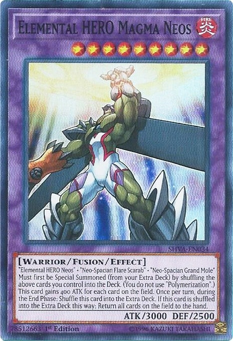 Elemental HERO Magma Neos (SHVA-EN034) Super Rare