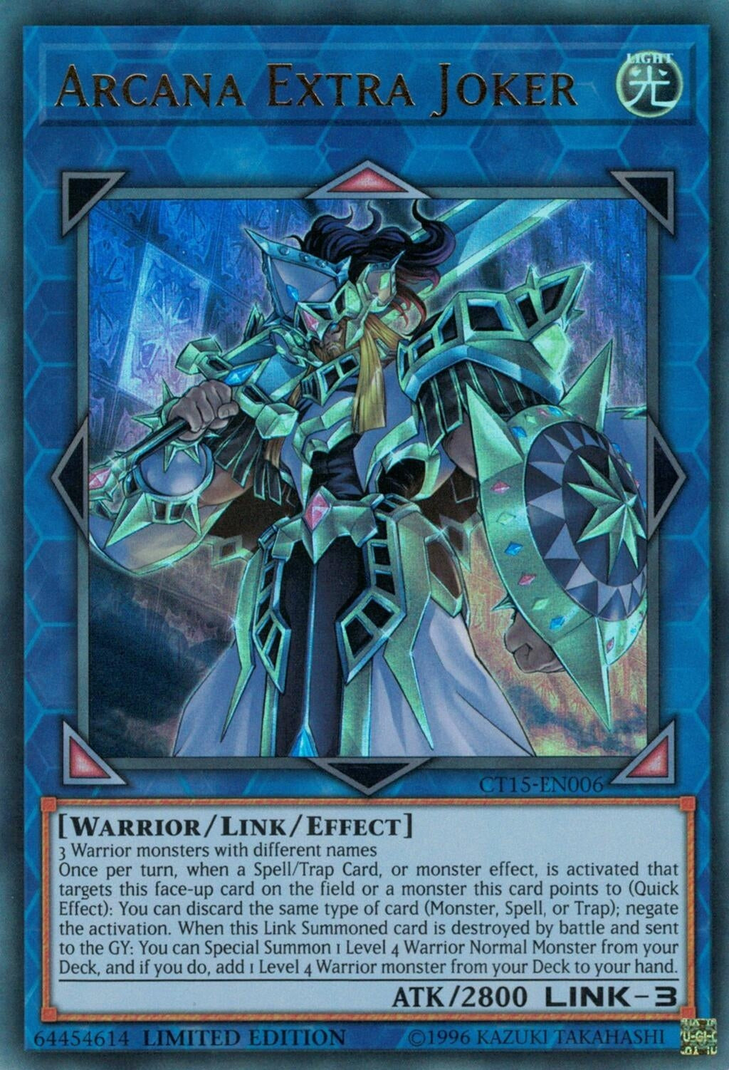 Arcana Extra Joker (CT15-EN006) Super Rare