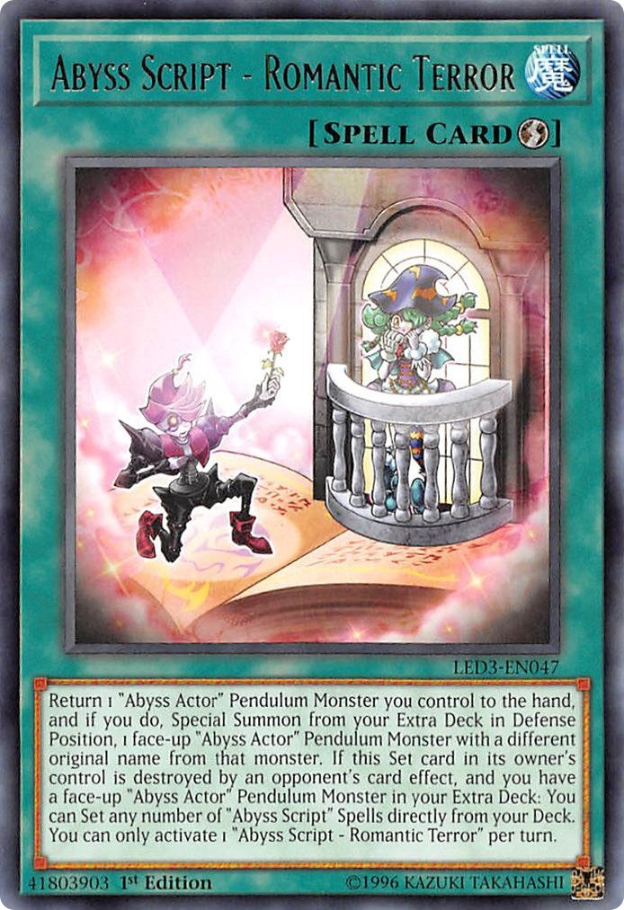 Abyss Script - Romantic Terror (LED3-EN047) Common