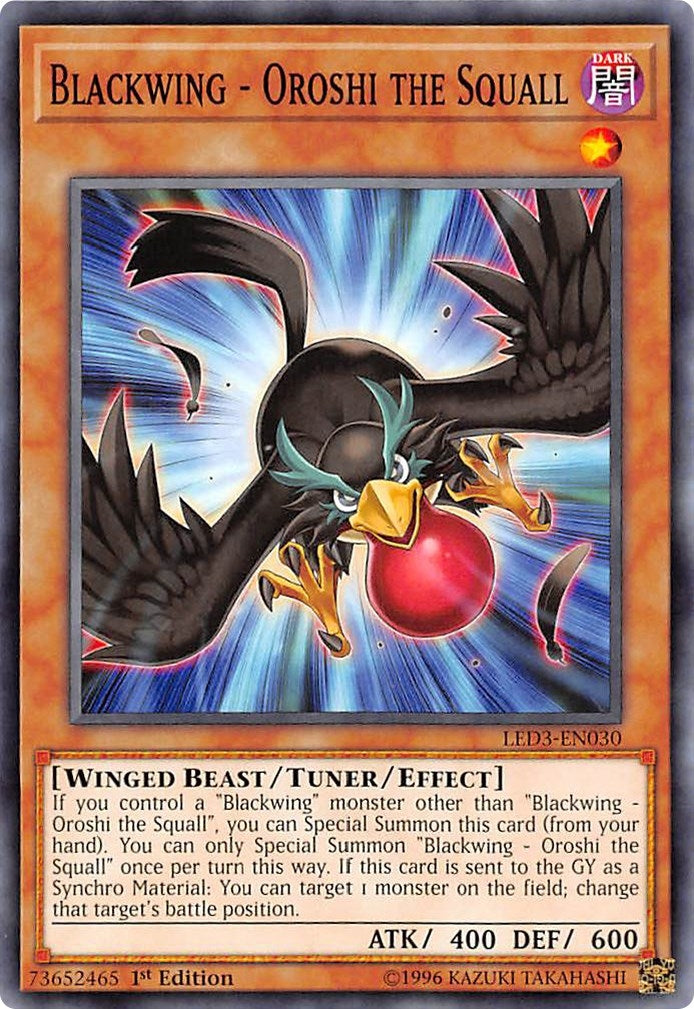 Blackwing - Oroshi the Squall (LED3-EN030) Common