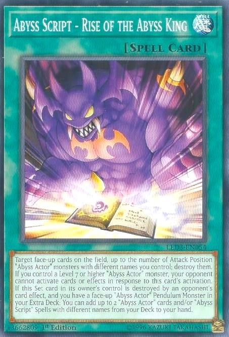 Abyss Script - Rise of the Abyss King (LED3-EN054) Common