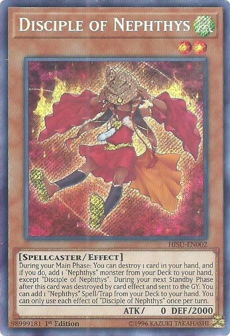 Disciple of Nephthys (HISU-EN002) Secret Rare