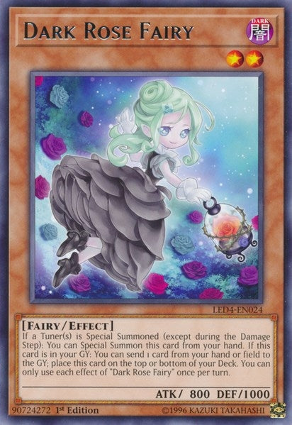 Dark Rose Fairy (LED4-EN024) Rare