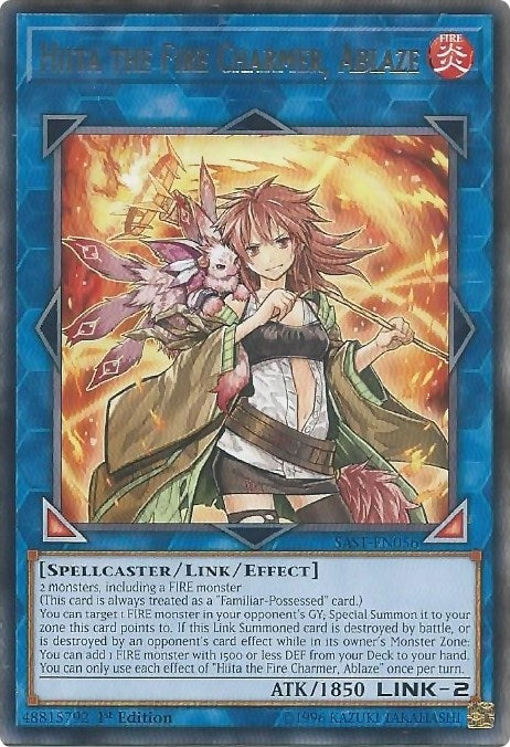 Hiita the Fire Charmer, Ablaze (SAST-EN056)  Rare