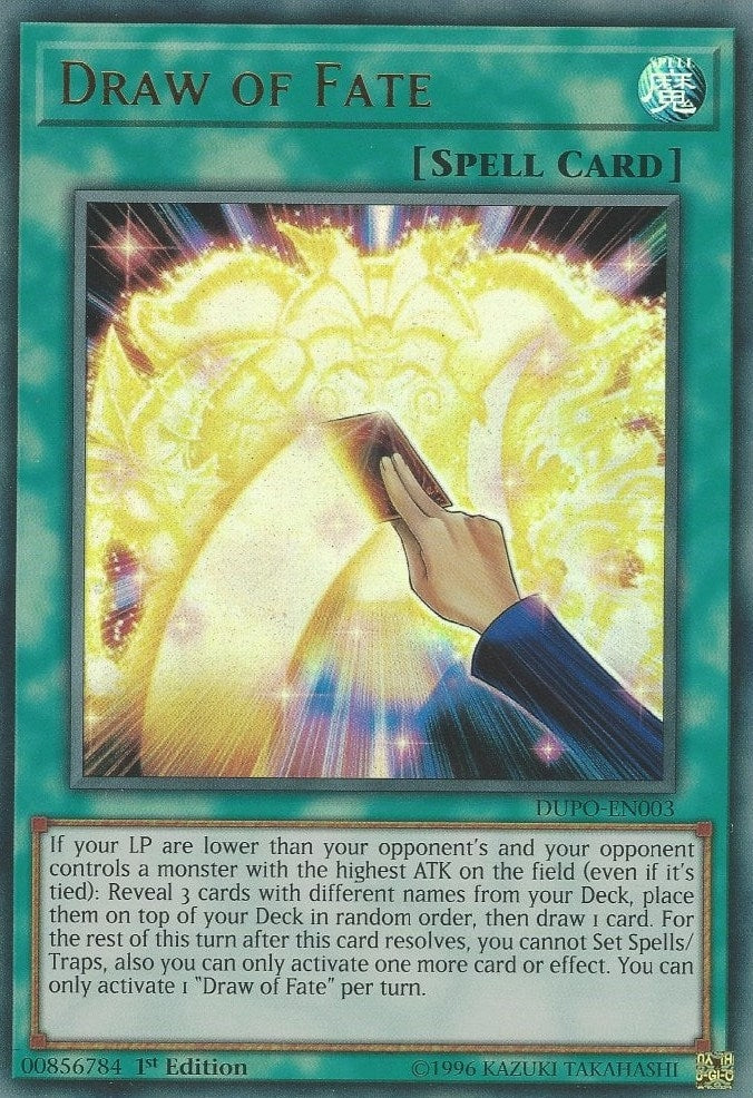 Draw of Fate (DUPO-EN003) Ultra Rare