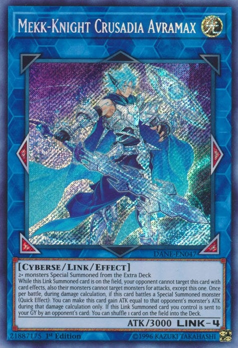 Mekk-Knight Crusadia Avramax (DANE-EN047) Secret Rare