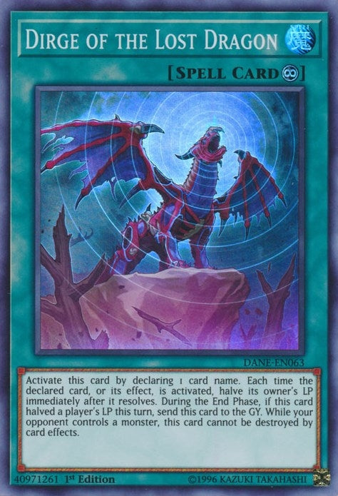 Dirge of the Lost Dragon (DANE-EN063) Super Rare