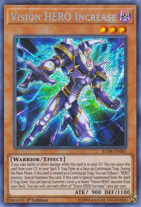 Vision HERO Increase (BLHR-EN007)  Secret Rare