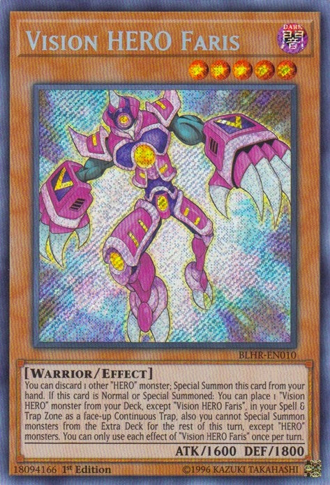 Vision HERO Faris (BLHR-EN010)  Secret Rare