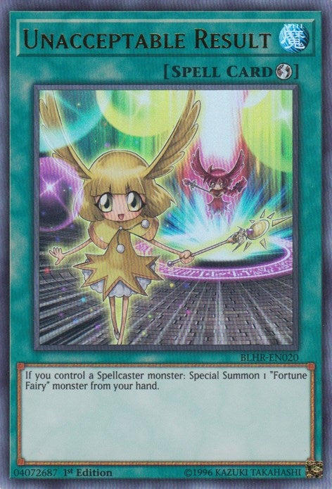 Unacceptable Result (BLHR-EN020)  Ultra Rare