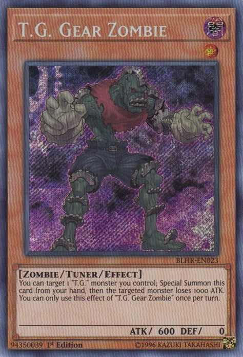 T.G. Gear Zombie (BLHR-EN023)  Secret Rare