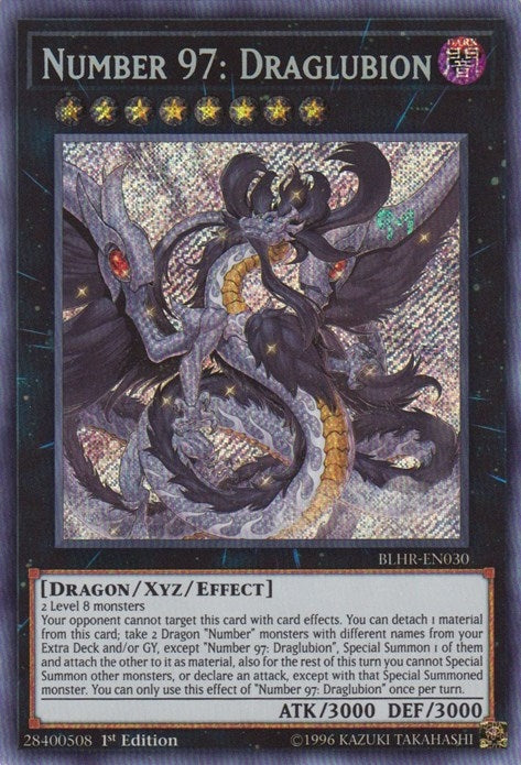 Number 97: Draglubion (BLHR-EN030)  Secret Rare