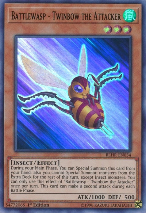 Battlewasp - Twinbow the Attacker (BLHR-EN034)  Ultra Rare