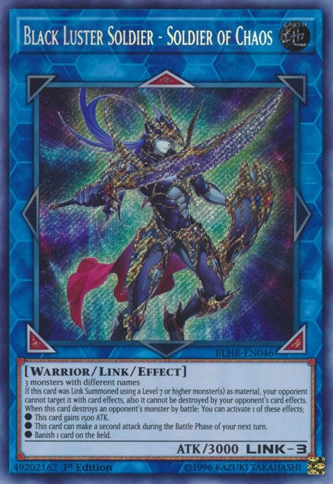 Black Luster Soldier - Soldier of Chaos (BLHR-EN046)  Secret Rare