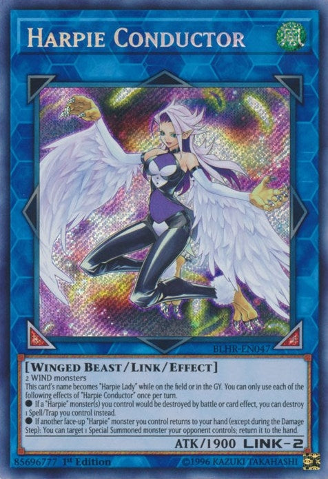 Harpie Conductor (BLHR-EN047)  Secret Rare