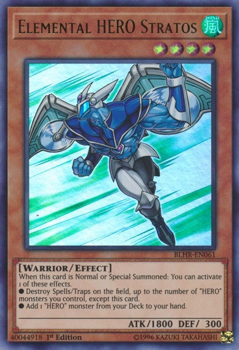 Elemental HERO Stratos (BLHR-EN061)  Ultra Rare