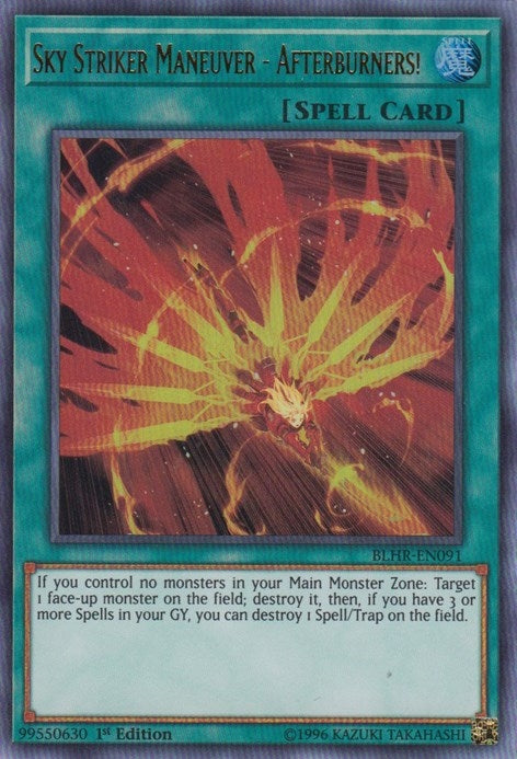 Sky Striker Maneuver - Afterburners! (BLHR-EN091)  Ultra Rare