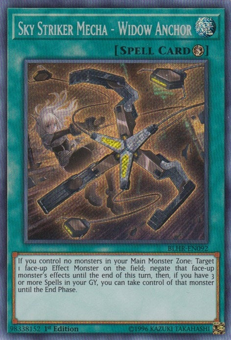 Sky Striker Mecha - Widow Anchor (BLHR-EN092)  Secret Rare