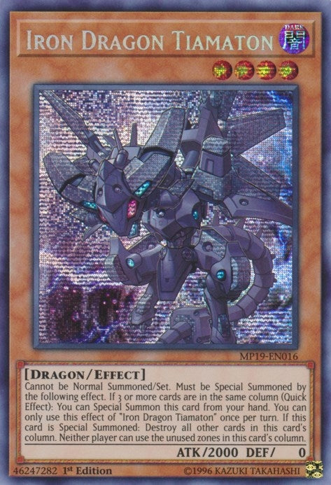 Iron Dragon Tiamaton (2019 Gold Sarcophagus Tin Mega Pack)