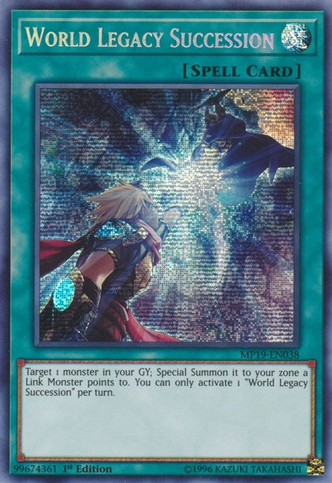 World Legacy Succession (MP19-EN038)  Prismatic Secret Rare