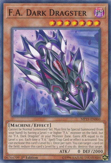 F.A. Dark Dragster (MP19-EN060) Common
