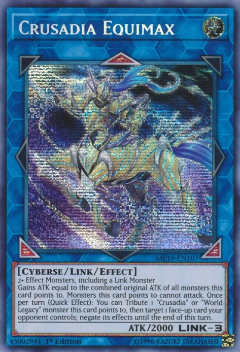 Crusadia Equimax (MP19-EN107)  Prismatic Secret Rare