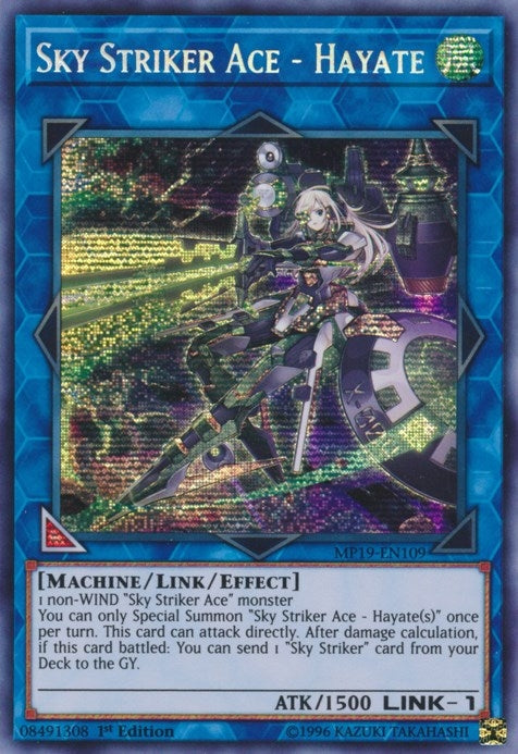 Sky Striker Ace - Hayate (MP19-EN109)  Prismatic Secret Rare