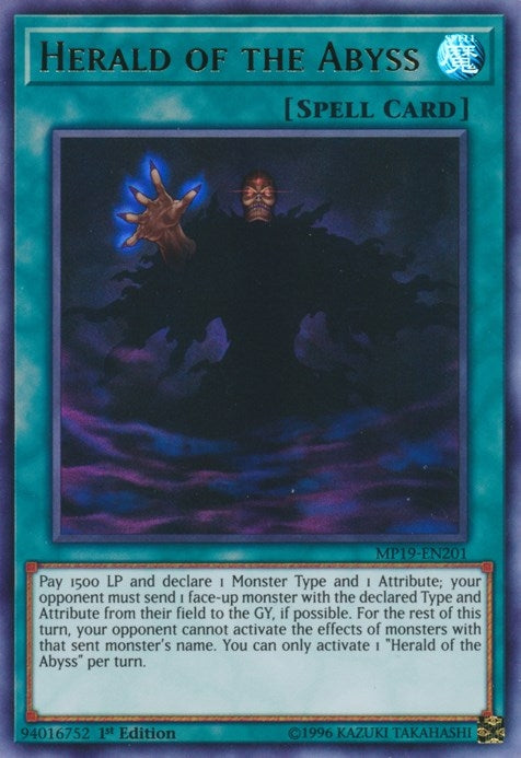 Herald of the Abyss (MP19-EN201) Ultra Rare