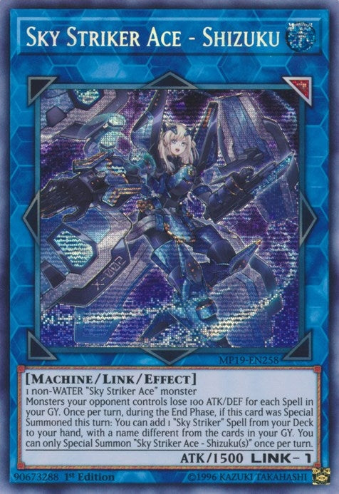 Sky Striker Ace - Shizuku (MP19-EN258)  Prismatic Secret Rare