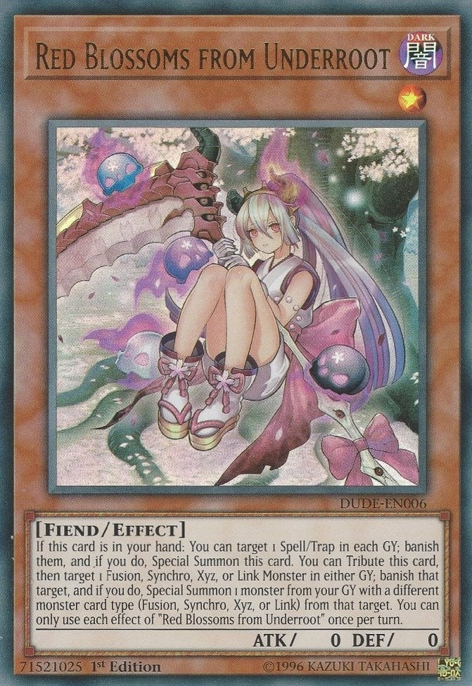 Red Blossoms from Underroot (DUDE-EN006)  Ultra Rare