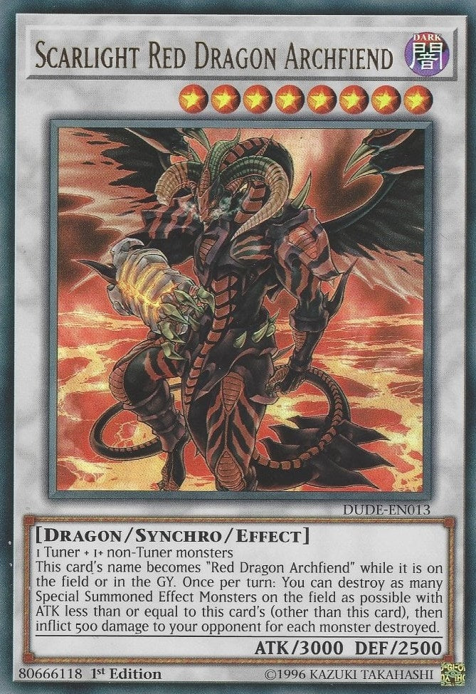 Scarlight Red Dragon Archfiend (DUDE-EN013)  Ultra Rare