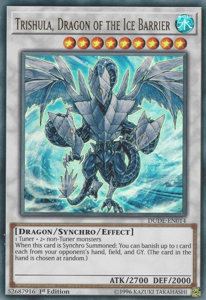 Trishula, Dragon of the Ice Barrier (DUDE-EN014)  Ultra Rare