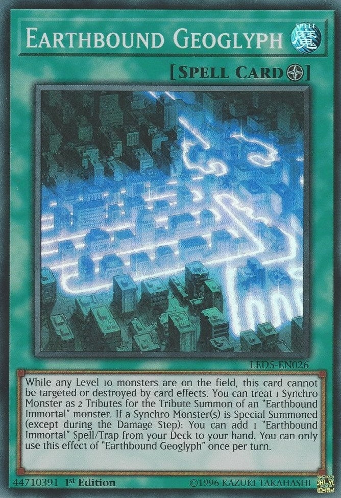 Earthbound Geoglyph (LED5-EN026) Super Rare