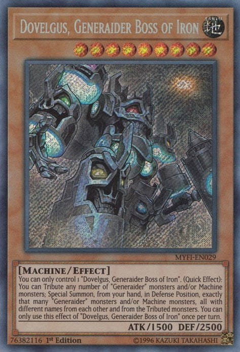 Dovelgus, Generaider Boss of Iron (MYFI-EN029) Secret Rare