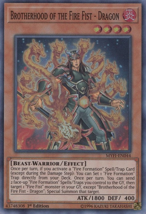 Brotherhood of the Fire Fist - Dragon (MYFI-EN044) Super Rare