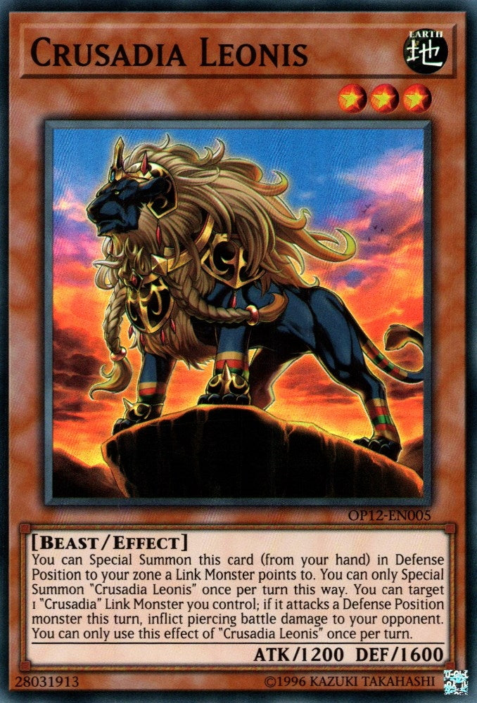 Crusadia Leonis (OP12-EN005) Super Rare