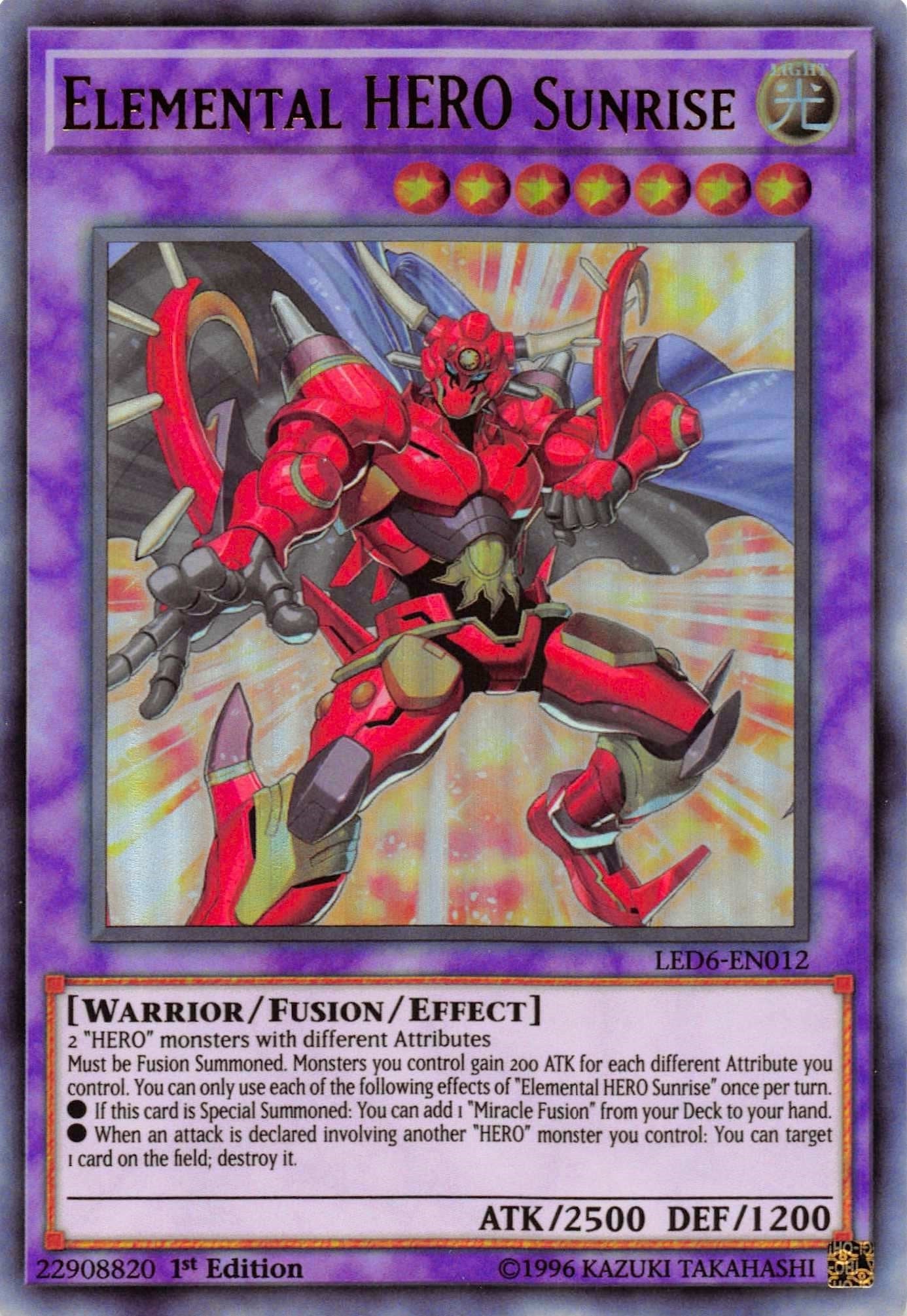 Elemental HERO Sunrise (LED6-EN012) Ultra Rare