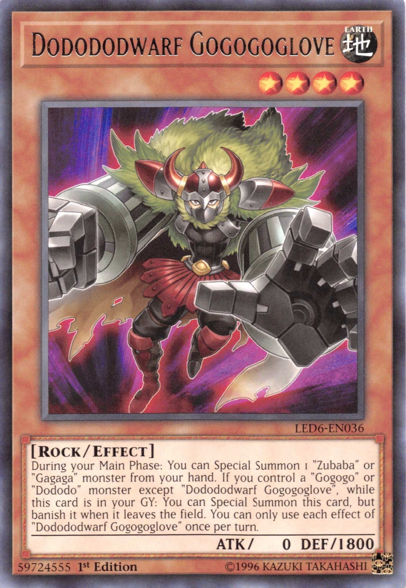 Dodododwarf Gogogoglove (LED6-EN036) Rare