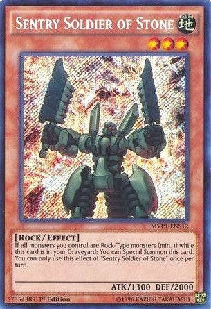 Sentry Soldier of Stone (MVP1-ENS12)  Secret Rare