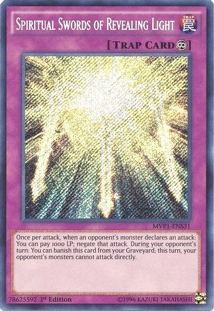 Spiritual Swords of Revealing Light (MVP1-ENS31)  Secret Rare