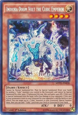 Indiora Doom Volt the Cubic Emperor (MVP1-ENS38)  Secret Rare