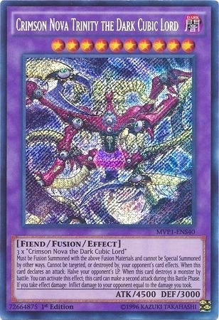 Crimson Nova Trinity the Dark Cubic Lord (MVP1-ENS40)  Secret Rare