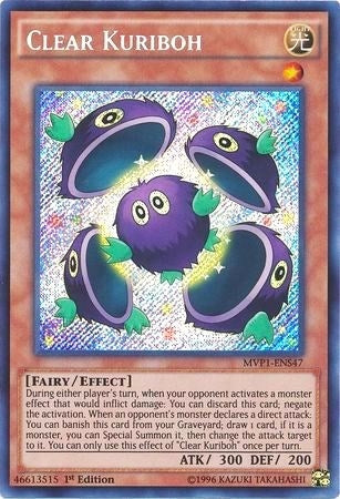 Clear Kuriboh (MVP1-ENS47)  Secret Rare