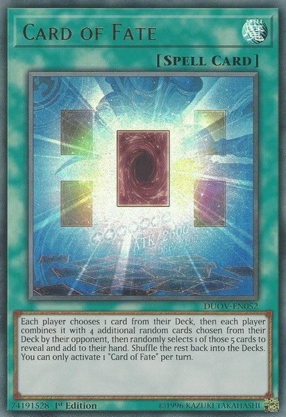 Card of Fate (DUOV-EN052) Ultra Rare