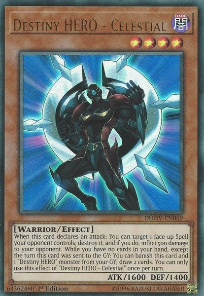 Destiny HERO - Celestial (DUOV-EN069) Ultra Rare